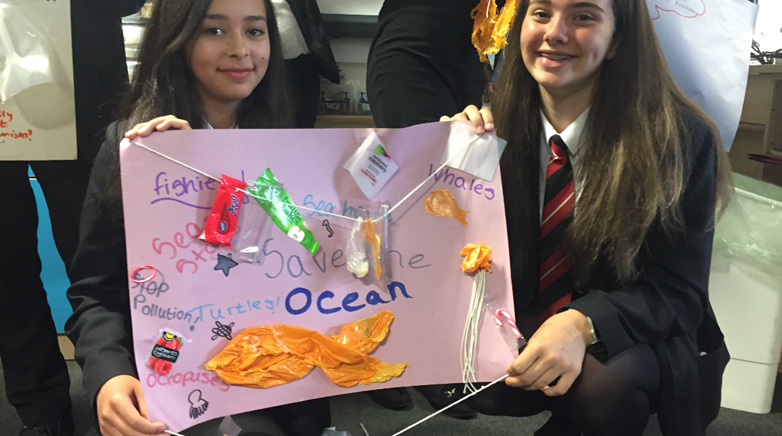 Plastic awareness sign