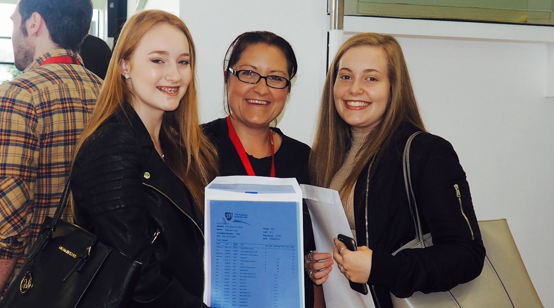 Shotton Hall GCSE results day