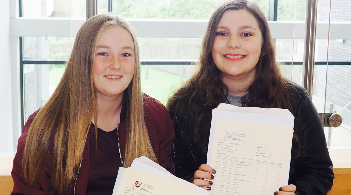 Shotton Hall GCSE results day