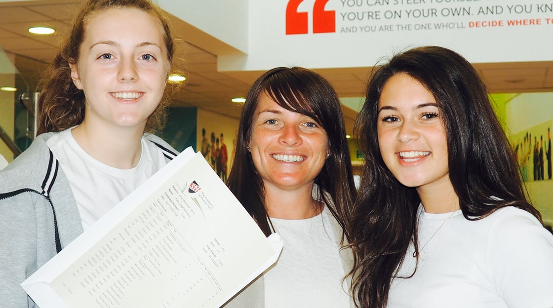 Shotton Hall GCSE results day