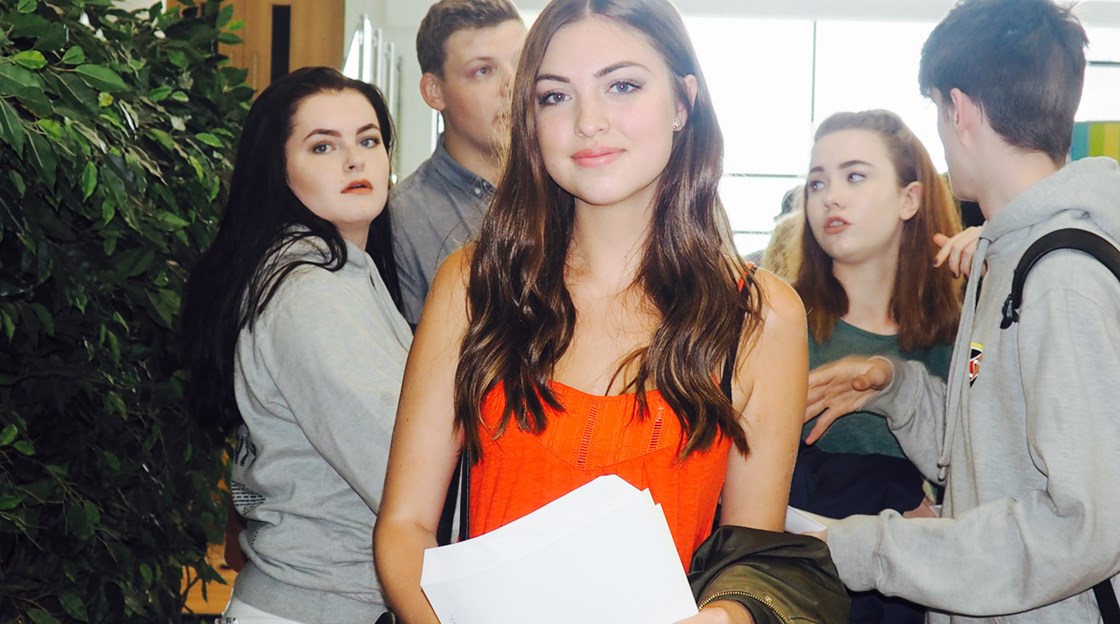 Shotton Hall GCSE results day