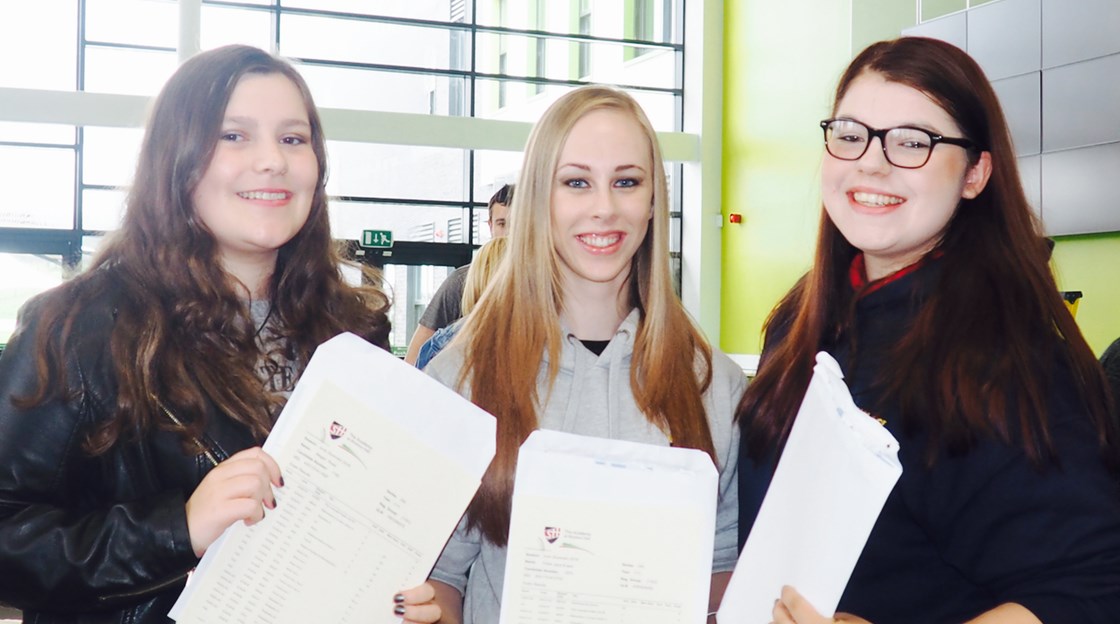 Shotton Hall GCSE results day