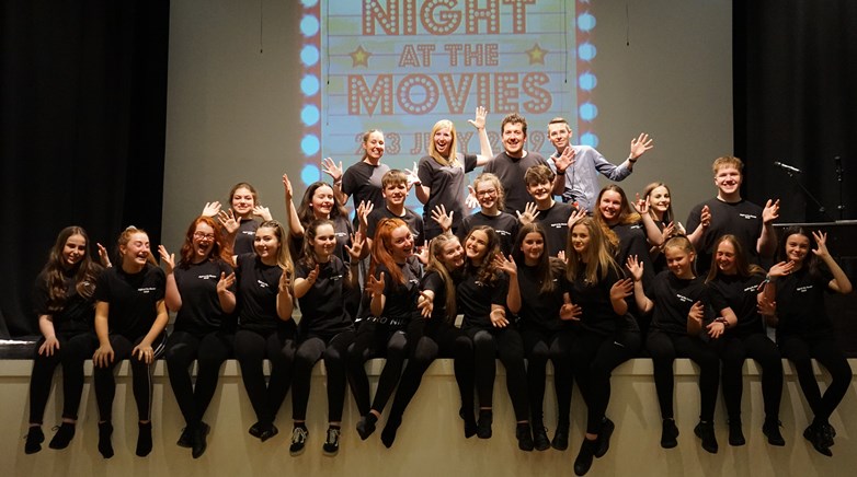 Night at the Movies rehearsal 