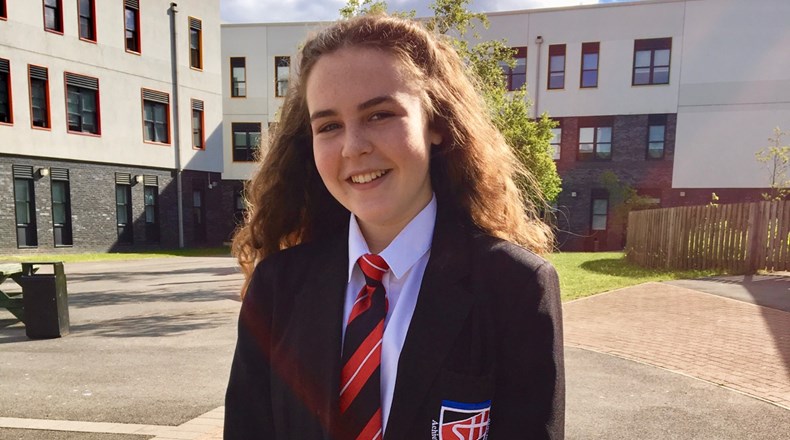 Lottie sings for Manchester