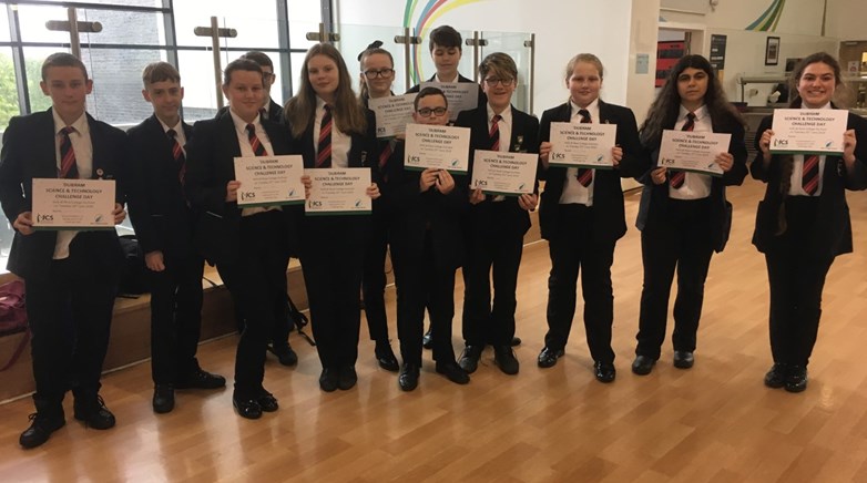 Y8 students after science trip
