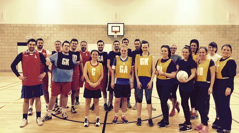 Staff take on staff in netball tournament...