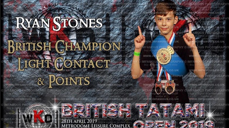 Ryan Stones undefeated kickboxing champion