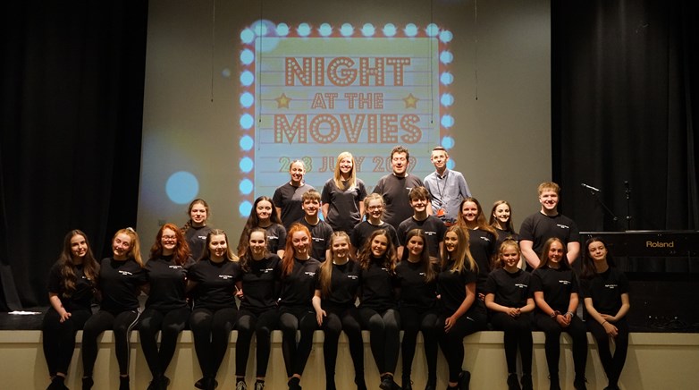 Night at the Movies rehearsal 