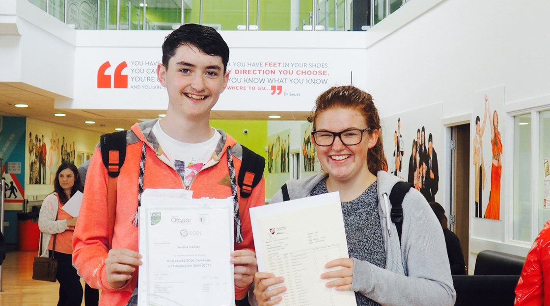 Shotton Hall GCSE results day