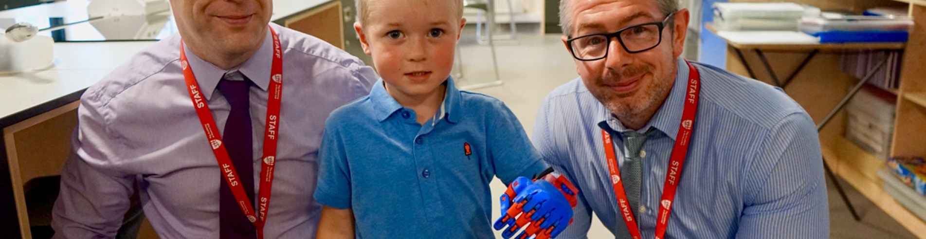 Elliott's new Spiderman hand