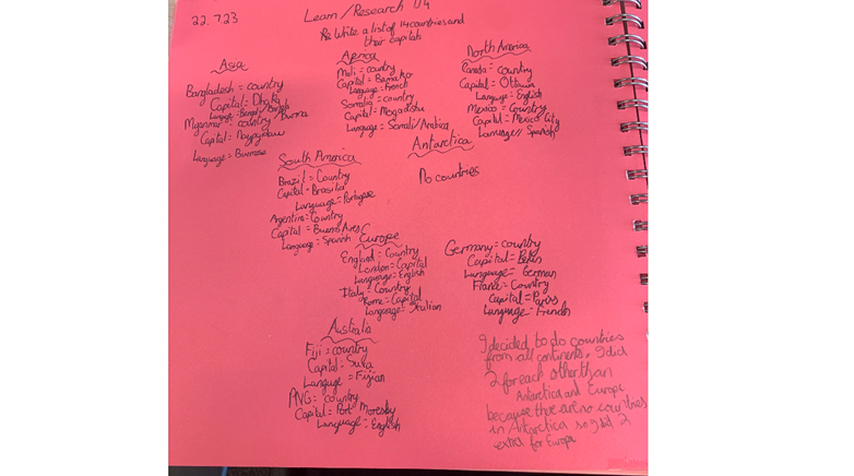 Year 7 homework