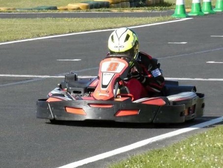 Karting champion in the making! 