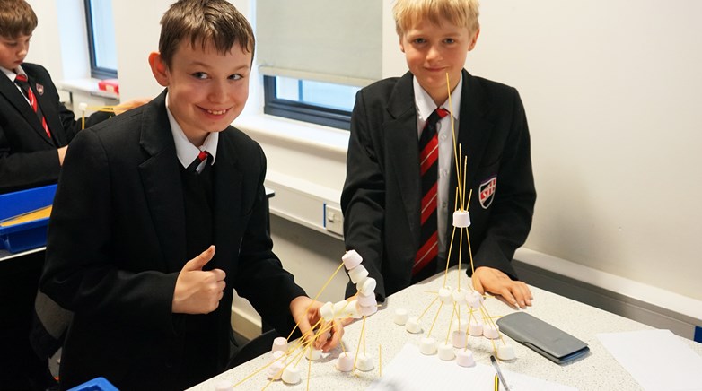 STEM club welcome special visitor