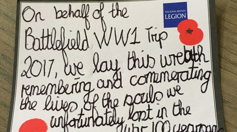 Two students visit WW1 battlefields in Belgium-11