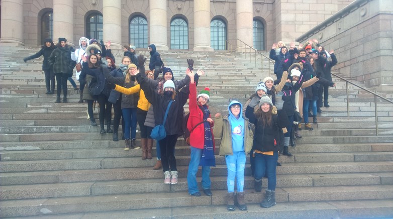 Students visit Helsinki! 