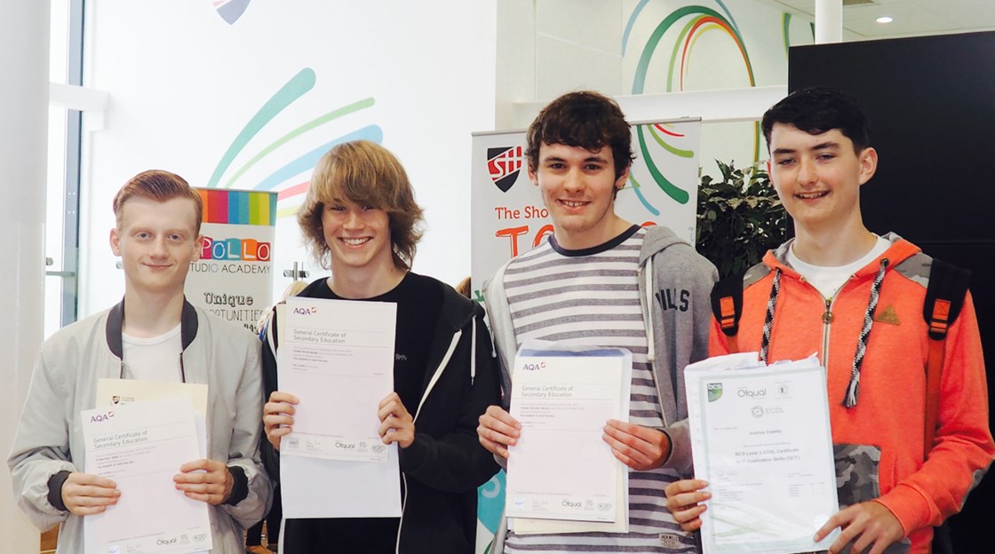 Shotton Hall GCSE results day